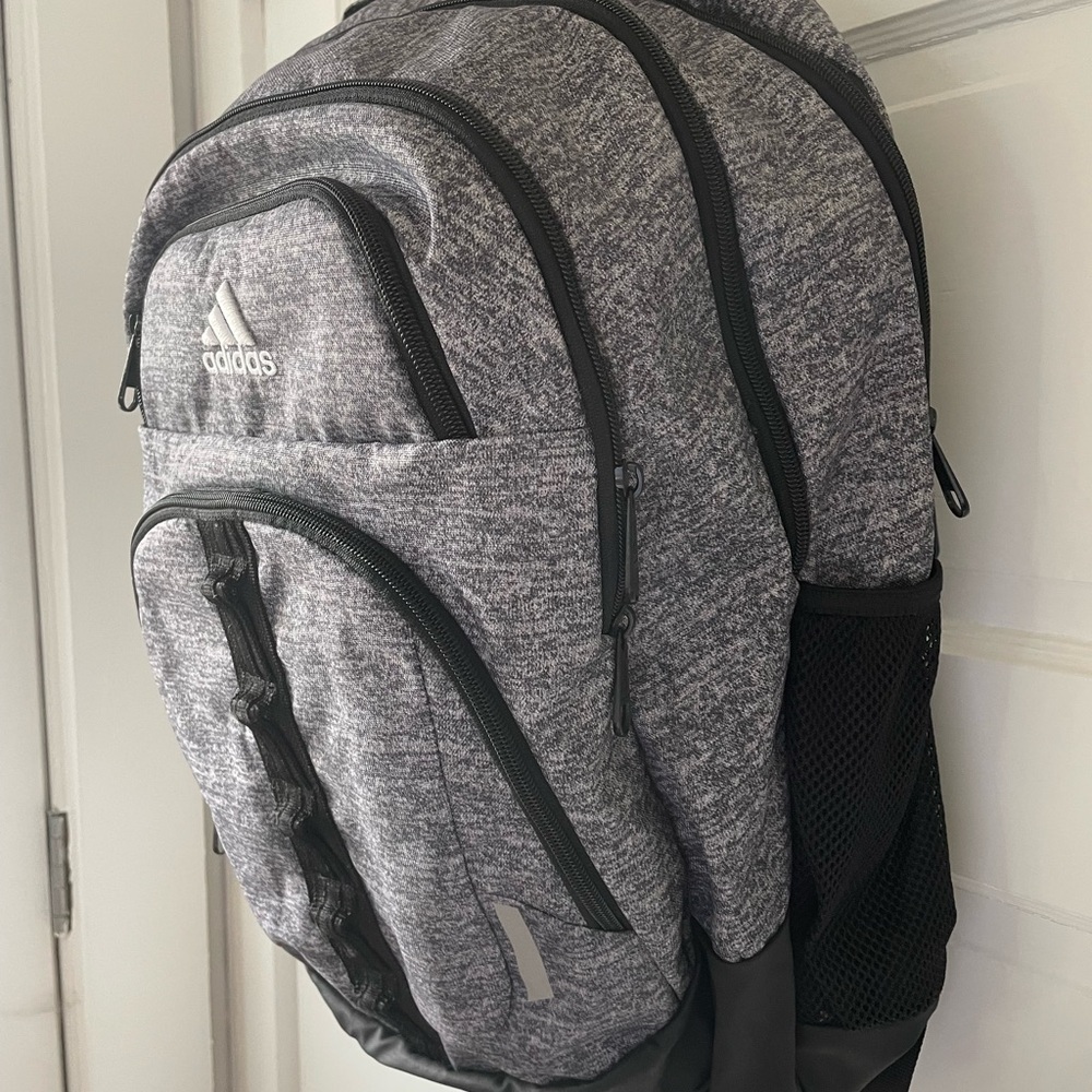 Adidas Heathered Gray Backpack NWOT - Picture 2 of 3